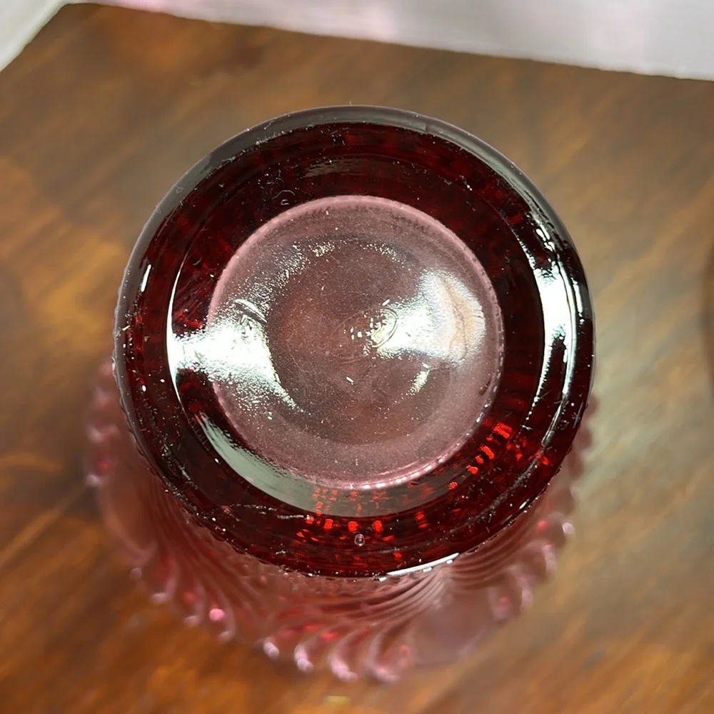Fenton Dusty Rose Cranberry Ruffled Tulip Vase – 1970s Art Glass Collectible